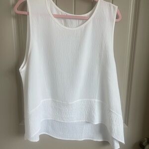Elegant White Sleeveless Tank Top